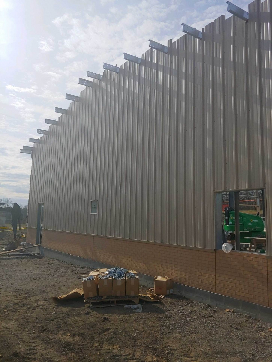 image of siding on a new building